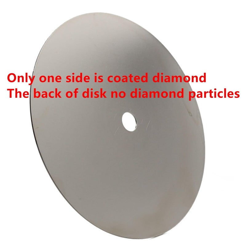 Jingling 8" Inch Diamond Grinding Disc 80 Grit Coarse Flat Lap Disk Lapping Plate Sanding Pads Lapidary Tools for Stone Pottery Faceting Machine - Image 3